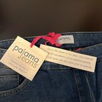 Pajama Jeans bootcut pull up elastic waist, medium wash blue, size S, NWT Blue Photo 10