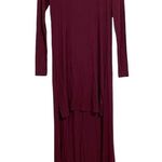 LA Made  Micromodal Spandex Hardy Hi Lo Maxi Dress in Grenache, New With Tags Photo 1