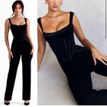 House Of CB  'Mylene' Black‎ Corset Jumpsuit NWOT Photo 15