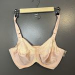Mary Jane Bra Womens 34D Blush Pink Unlined Underwire Lace Made in USA Style 75 Size undefined Photo 0