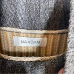 Naadam Fisherman Colorblock Cashmere‎ Wool Turtleneck Sweater size xs Gray Photo 3