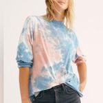 Free People NWOT  We The Free Be Free Tie Dye Tee Photo 1