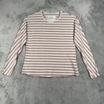 Frank & Eileen Tee Lab Shirt Continuous Sleeve Tee Oatmeal Stripe Crew Neck XS Photo 1