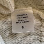 Women’s Medium Short Sleeve Sweater by Hooked Up. Butterfly detail. White Photo 4