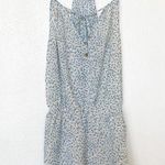 LA Made  Blue White Graphic Romper Size Small Photo 0