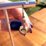 Swarovski Crystal AB Heart Dangle Fish Hook Earrings Silver Photo 3