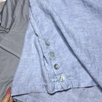 Tahari  Linen Short Sleeve Tunic Top‎ Coastal Beach Swim Cover Lagenlook Summer Photo 8