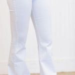 White Flare Pants Size L Photo 0