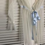 SM white tulle tie up chemise robe Photo 2