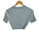 Elexiay marisol crochet baby‎ blue top size Small $200 Photo 5