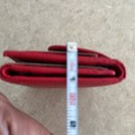 Vera Pelle 🇮🇹 Firenze Handmade Womens Grain Leather Red Mini Trifold Wallet Small Photo 8