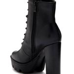Top Moda Top Guy PU Black Lace Up Lug Sole Boot NEW IN BOX $109 Photo 2