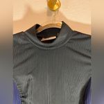 FORAY Golf Colorblock Long Sleeve Ribbed Mock Neck Top Size S Photo 4