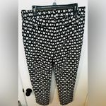 Talbots  Hampshire Ankle Crop Pants  Size 12 Jacquard Butterfly Shimmer Photo 8
