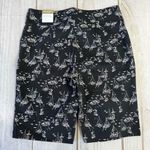 Chico's Chico’s Perfect Stretch Sailor Girls Josie Slim 10” Shorts Black White Sailboats Photo 1