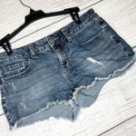 PINK - Victoria's Secret PINK Victoria’s Secret Distressed Denim Blue Jean Short Shorts Size 4 Photo 1