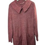 Soft Surroundings Ash Rose Pink Jayna Knit Cowl Neck Sweater Women's 1X Photo 0