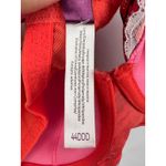 Adore Me  Lace Underwire Bra Red Pink Floral Full Coverage 44DDD Lingerie Bold Photo 7