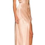 Shona joy  La Lune Bias Cowl Maxi Dress Satin Desert Rose size 10 Photo 0