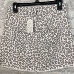 Mud Pie  Leopard Windsor Button Fly Skirt Photo 3