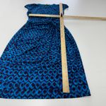 Ralph Lauren Lauren Dress Womens Size 4 Blue Print Twist Front Cap Sleeve Photo 6