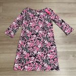 Lilly Pulitzer NWT  Bay Dress Hibiscus Pink Hangin with My Boo Panda Size S Photo 2