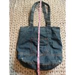 Denim tote, purse, jean pocket front Blue Photo 1
