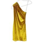 Dress the Population x COSMO NWT Sunbeam Bellamy Velour One Shoulder Mini Dress Photo 1