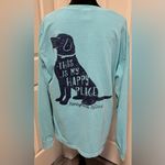 Comfort Colors Happy Place Dog Long Sleeve Tee size Large Photo 1