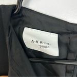 Akris Punto Black Sleeveless Split Neck Sheath Midi Dress Size 4 Photo 7