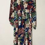 Umgee sz small long sleeve wrap dress or cover up with pockets thin keyhole back Photo 0