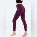 Fabletics Oasis PureLuxe High-Waisted 7/8 Legging in Burgundy Photo 1