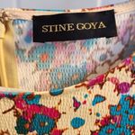 Stine Goya jasper daisy field teal multi color Floral Mini Dress 3/4 sleeve M Blue Size M Photo 4