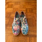 Via Mediterranean by Veletto lace up leather espadrille shoes size 40 Blue Photo 1