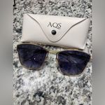 New AQS Gold Sunglasses Aviators Photo 2