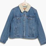 Levi's Womens Stellar Sherpa Trucker Denim Jean Jacket Size XS NEW $108 Classic Photo 0