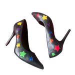 Michael Kors  Rainbow Color Star Cut Out Leather Pumps Womens Size 7 Gay Pride Photo 3