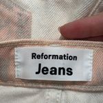 Reformation  Jeans Cynthia Tonal Reworked Hi-Rise Straight Jeans Bone Wash sz 27 Photo 8