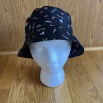 Maje  Printed Cotton Bob Bucket Hat Heart & Ki Womens Retro Heart Lipstick Lips‎ Photo 1