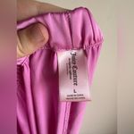 Juicy Couture  Vibrant Pink Satin Sleep Pants Bling Spell Out Size Large Photo 4