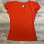Old Skool Orange Graphic Logo Short Sleeve Keyhole Back Women's Tee Size Large Photo 5