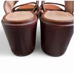 Madewell  The Kiera Mule Platform Sandal Dried Maple Brown Size 7 Photo 4