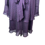 Joie  Marcel Blackberry Houndstooth Print Wrap Dress Size US‎ XL Photo 7