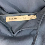 See By Chloe Blue Tiered Tassel Boho Dress Photo 7