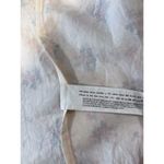 ZARA Womens Dress Beige Maxi Floral Ditsy Tank Smocked Linen Slit A Line Large Photo 11