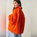 Free People NWT  We The Free Opal Swing Denim Jacket Orange L Photo 1