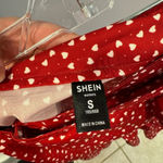 SheIn Red heart valentines wrap mini skirt Photo 3