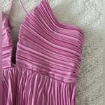 ALC Frank A.L.C. Pink Backless Pleated Dress 2 Photo 5