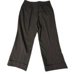 Larry Levine Stretch Gray Pattern Wide Leg Capris Pants Sz 6 Photo 8