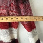 Ultra Flirt  Sweater Y2k‎ XL Striped Knit V Neck Pockets Pullover Casual Fall Photo 5